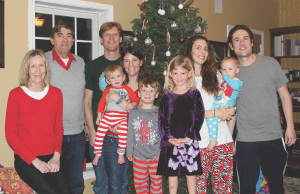 <em>Sarah and Stephen Young with their children and grandchildren at Christmas. The couple continues their ministry to the Japanese at a multi-cultural church in Nashville, Tenn.</em>