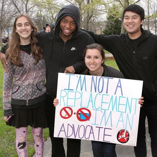<em>Area middle and high school students participated in the March 15 Birmingham Kick Butts Day Rally at Kelly Ingram Park.</em>
