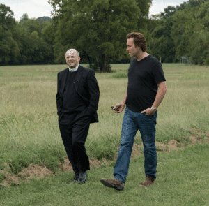 <em>John Corbett with Rev. Michael Spurlock, whom he portrays in the new movie All Saints. Corbett says Spurlock shared with him what it was like to literally hear God’s voice: “He was just walking in a field—it was nighttime—thinking about the future of the church and the Karen people, and he said he heard a voice as plain as the voice he was talking to me in that gave him instructions on how to make all this work out by turning the field into a garden,” Corbett says. “He said it wasn’t a voice he’d ever heard before. It wasn’t a voice inside of his head. It was a voice talking to him—a man’s voice.” </em>