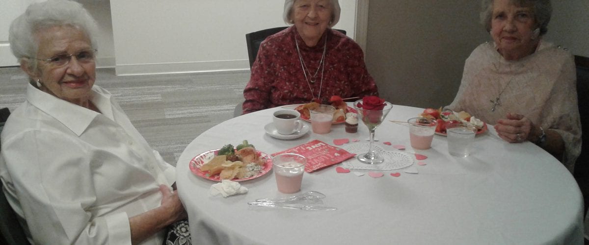 Senior Scene The Valentine's Dance at Peachtree's Independent Living_residents