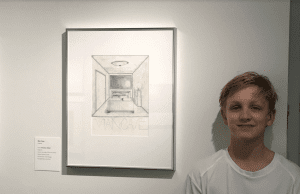 <em>OLS student Houston Alford’s artwork is on display at the Birmingham Museum of Art.</em>