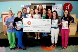 Chapman’s donation will be used by the Child Life Department at Children’s of Alabama. Child Life Specialists, pictured here with Callie, are professionally trained in understanding and meeting the unique needs of children and teens in the healthcare environment.