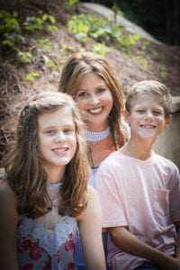 Austin, Autumn and Harrison Wallace enjoying their new outdoor space. Autumn represented Alabama as Miss Teen USA 1993, Miss USA 1997 and Mrs. Alabama 2012. As Mrs. Alabama, Autumn drew upon her personal experience as a parent of a child with autism, and created a platform focused on autism awareness and ways to create community support for families dealing with autism. Photos: Emery Little Photography