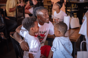 Dre Kirkpatrick started his charity, Dre Kirkpatrick’s 21 Kids Foundation, to give back to children in his hometown of Gadsden, support underprivileged youth and offer a message of faith and hope to children who need to know there is a way forward in life.