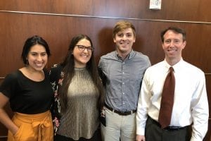 Reader Survey Samford Brock School of Business Survey Team 2 horizontal From L to R Mollie Master Alessandra Sisto Peyton Dishon Clif Eason