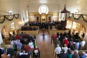 The American Village’s fifteenth annual Festival Service of Nine Lessons and Carols will be held Sunday, December 2 at 5 p.m. in the Lucille Ryals Thompson Colonial Chapel. Music will be provided by the Montevallo Community Chorale and organist Dr. Laurie Middaugh. The service is free, and no reservations are required.