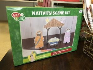 This nativity scene kit available at Double Oak Mountain Pharmacy is a super hands on Christmas activity to do with the kids.