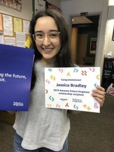 High School Senior Jessica Bradley wins Future Engineer Scholarship from Amazon.