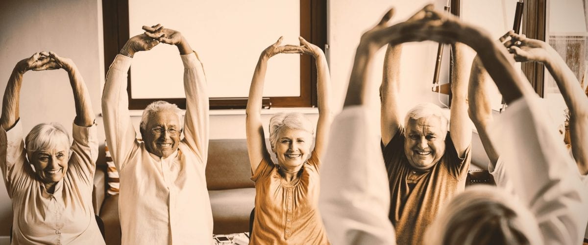 bigstock Seniors doing exercises in a r 290471260