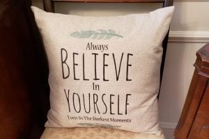 Cool Stuff Sanctuary Girl Believe Pillow