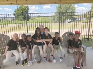 CEO of the Presbyterian Home for Children (PHFC), Doug Marshall, is seen here with some of the children the ministry serves.