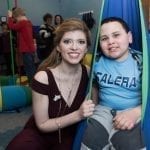 special feature miss alabama contestan isabella powell with brother in Sensory room 3 622x350