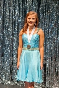 Distinguished Young Women of Jefferson County 2019 Winner Emmy Beason Blue dress