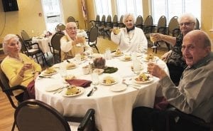 It’s not uncommon to see members of the church community engaged in a game of bridge or Mexican train dominos with residents at Brookdale University Park, Homewood.