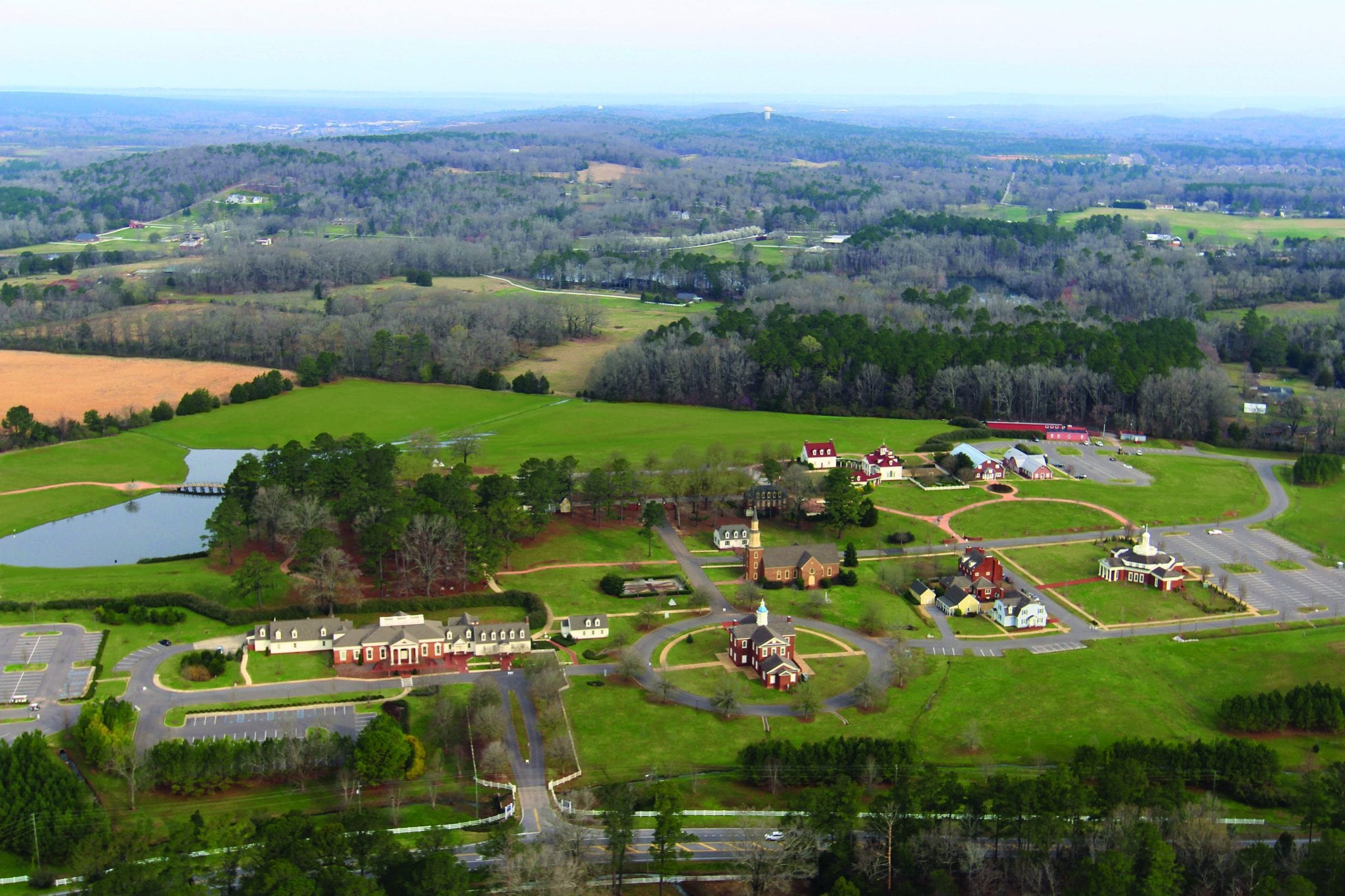 special feature American Village Aerial Shot Wide