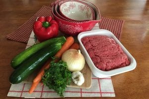 Ready Set Cook Recipe Vegetable Meatloaf ingredients