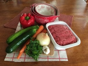 Ready Set Cook Recipe Vegetable Meatloaf ingredients