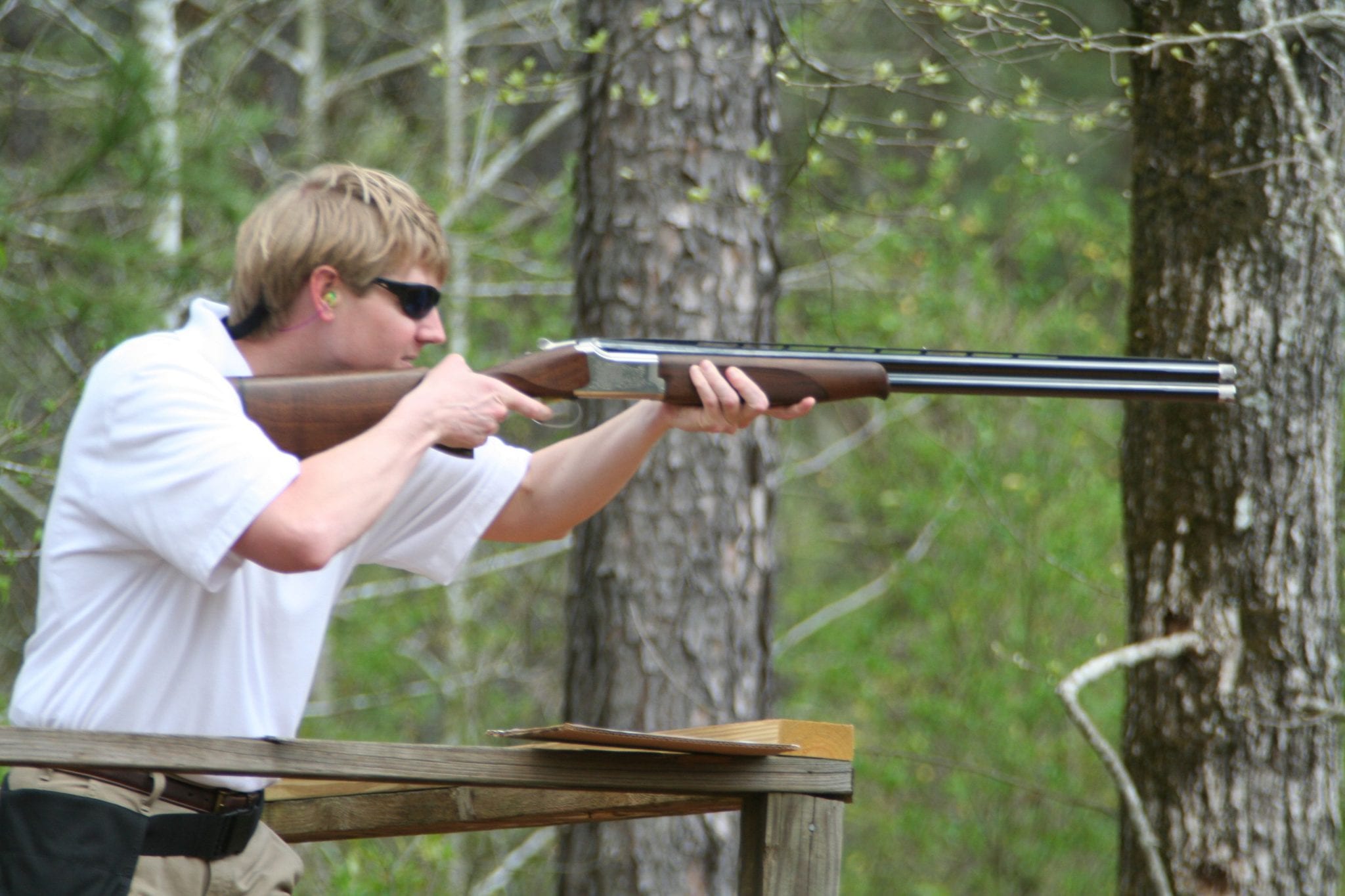 Man Clay Shooting