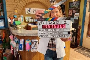 Candace Cameron Bure on the Set of Fuller House