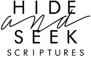 12 Gifts Hide Seek Scripture LOGO Hide Seek Script Stacked