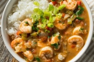 spicy homemade cajun shrimp etouffee GQ84HMU