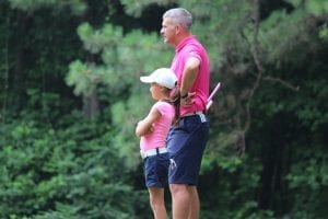 Father and Daughter on Golf Course