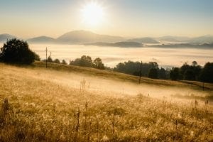 bigstock Sunrise In Mountain Landscape 402368000