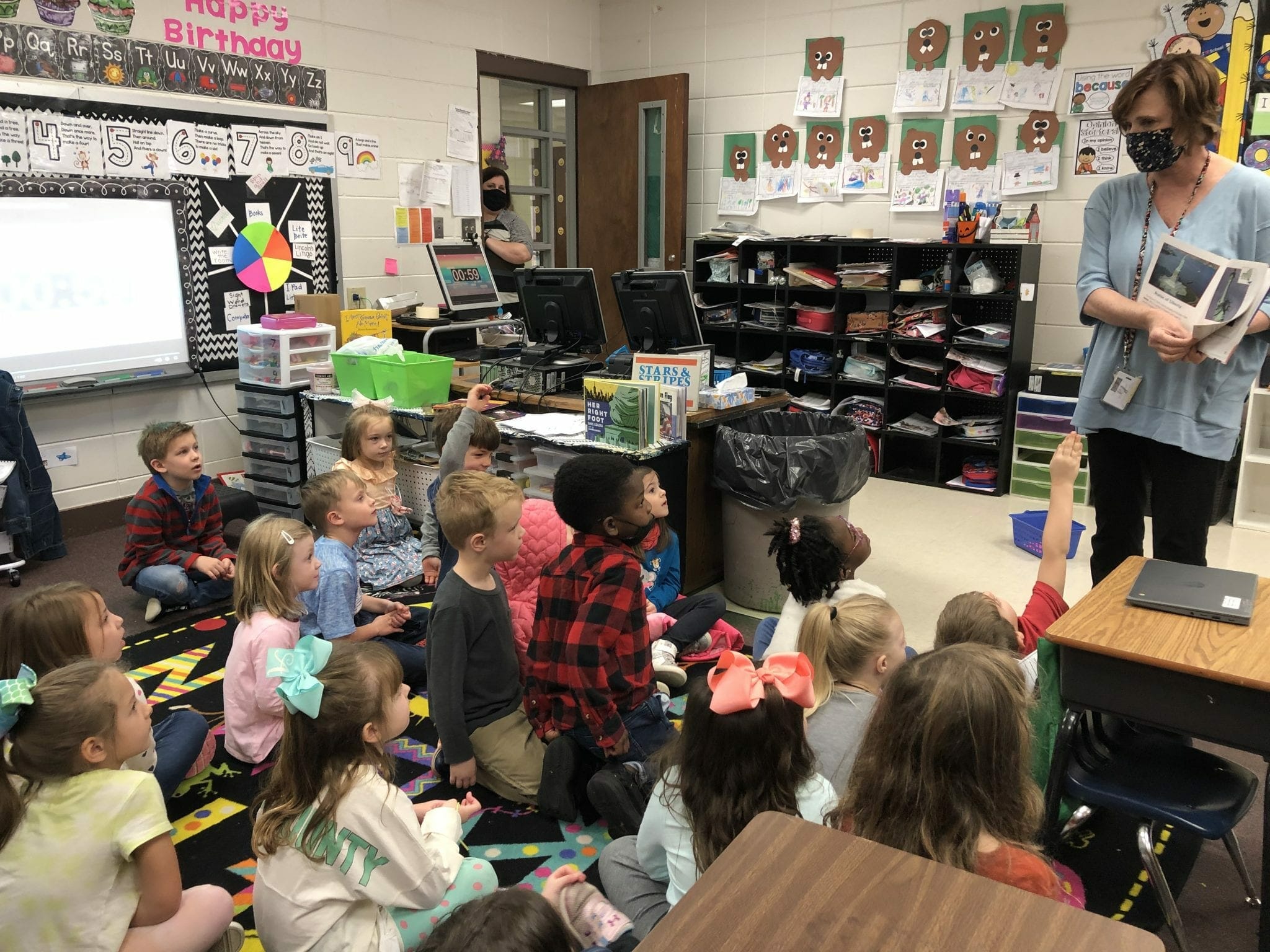 teacher of the year andrea burk in classroom 2 1