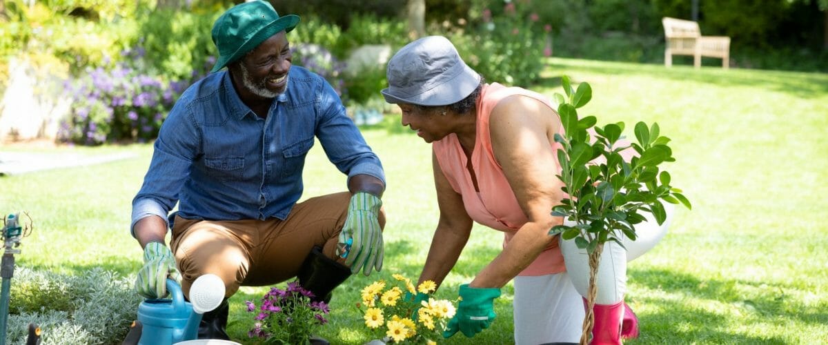 Couple Gardening