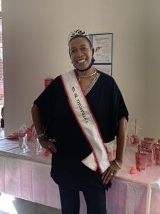 Andrea Whitfield with sash and crown