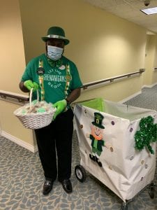 St Patricks Day leprechaun at Brookdale