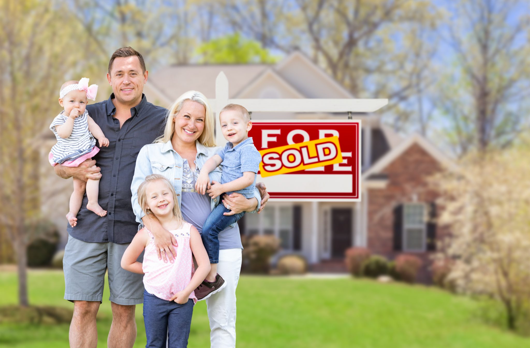 bigstock Happy Young Caucasian Family O 409944076