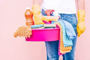 bigstock Cleaning Lady Or Housewife C 446843885