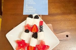 Patriotic Fruit Kabobs