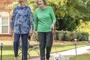 Senior Scene Brookdale University Park older ladies walking