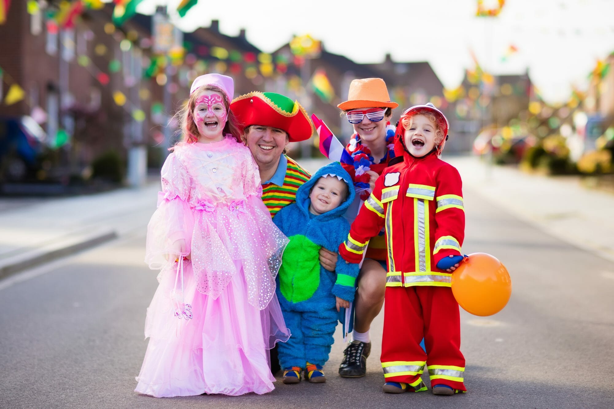 bigstock Kids And Parents On Halloween 204210697