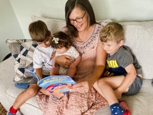 Laura Martin with Grandchildren