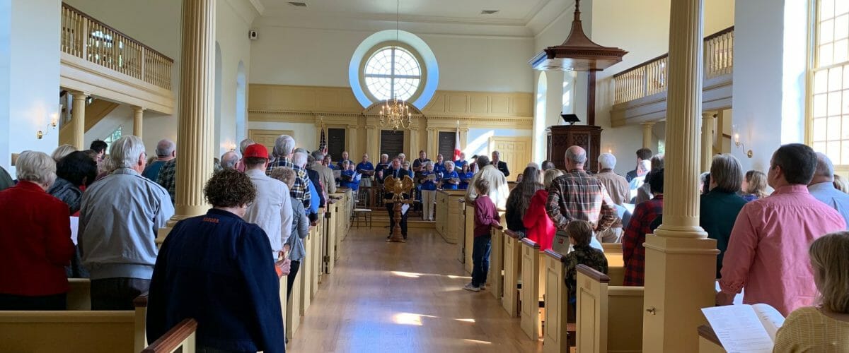 Special Feature History of Veterans Day group in church