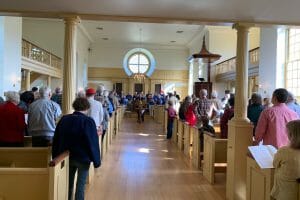 Special Feature History of Veterans Day group in church