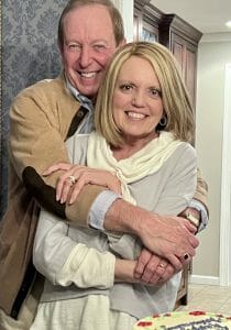 Pam Huff with husband