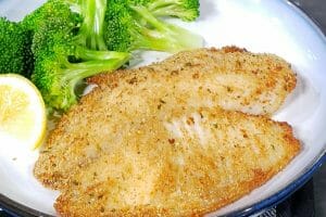 Ready Set Cook Air Fryer Tilapia with broccoli