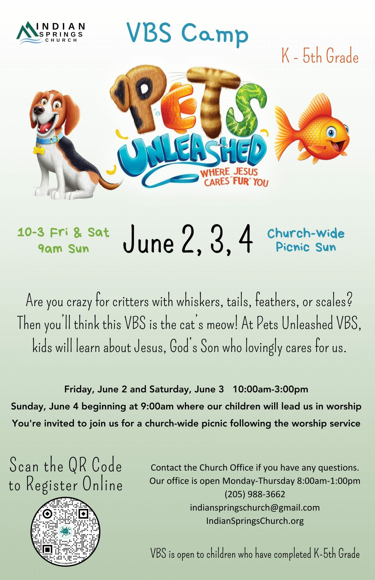 Pets Unleashed VBS w/ Indian Springs First Baptist Church Birmingham