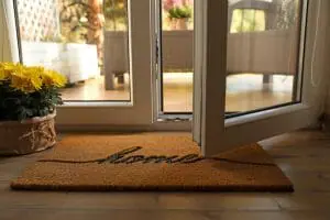 bigstock Doormat With Word Home And Flo 466976765