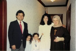 Scalici family with Mother Angelica