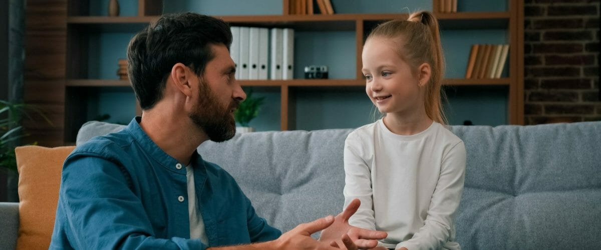 Father with daughter