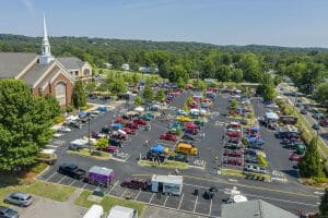 View of Leland Dockery Tribute Cruise-In