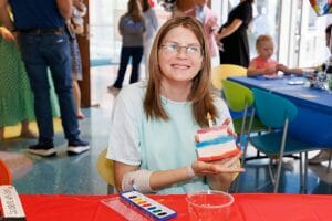 Children's of Alabama patient painting craft