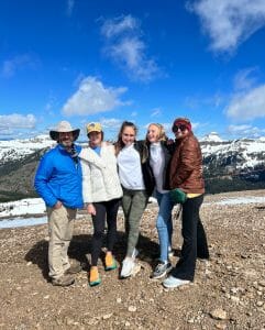 Merrell family outside