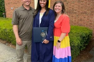 Scarlet Stearns on graduation day