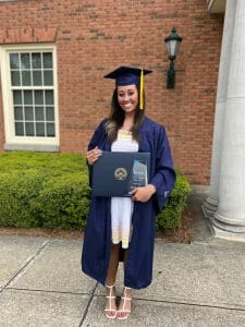 Scarlet Stearns with diploma